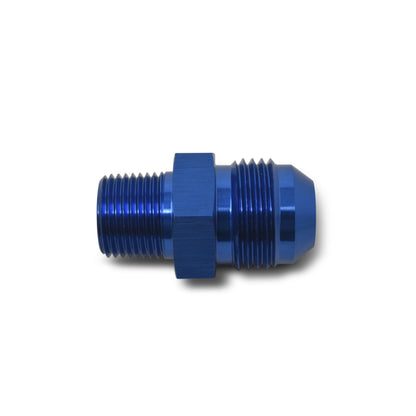 Russell Performance -8 AN to 1/4in NPT Straight Flare to Pipe (Blue)