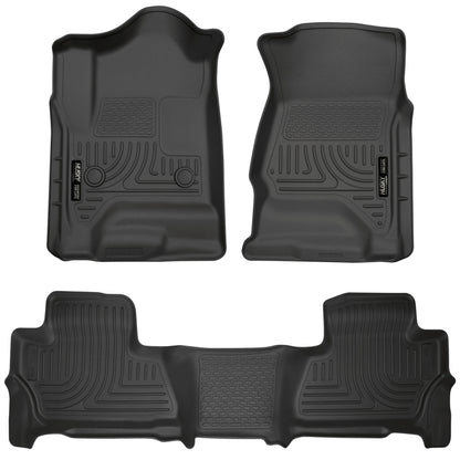 Husky Liners 2015 Chevy/GMC Tahoe/Yukon WeatherBeater Combo Black Floor Liners