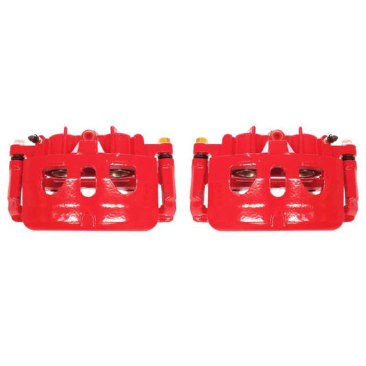 Power Stop 13-17 Ford Explorer Front Red Calipers w/Brackets - Pair
