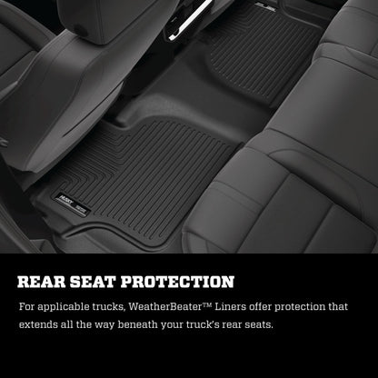 Husky Liners 18-22 Ford Expedition Max Ltd./Plat./XL/XLT WeatherBeater Black 3rd Seat Floor Liner