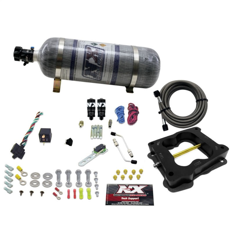 Nitrous Express Q-Jet/Holley Spread Bore Hitman Plus Nitrous Kit w/Composite Bottle