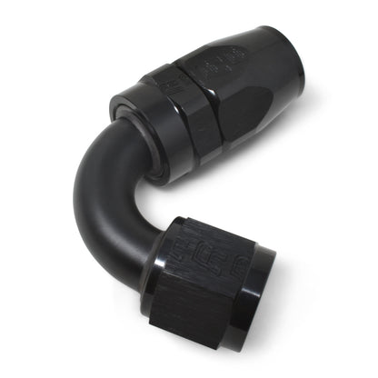 Russell Performance -12 AN Black 120 Degree Full Flow Swivel Hose End