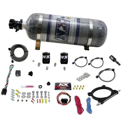 Nitrous Express 11-15 Ford Mustang GT 5.0L High Output Nitrous Plate Kit (50-250HP) w/12lb Bottle