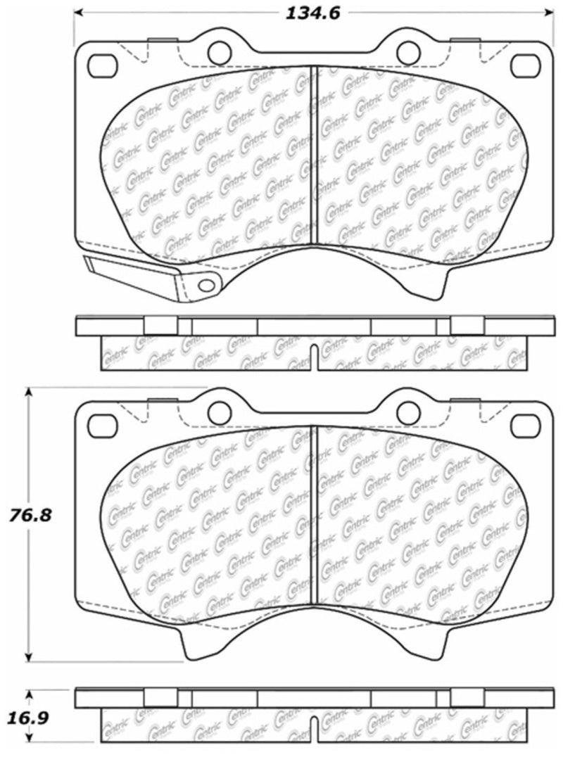 StopTech 03-09 Lexus GX4780/Toyota 4Runner Front Truck & SUV Brake Pad