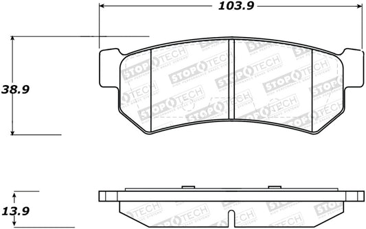 StopTech Street Brake Pads - Front