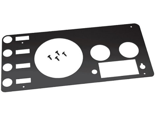 Kentrol 76-86 Jeep CJ Gauge Cover - Powdercoat Black