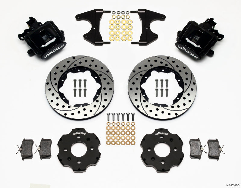 Wilwood Combination Parking Brake Rear Kit 11.00in Drilled Civic / Integra Drum 2.46 Hub Offset