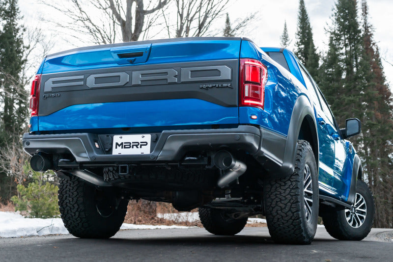 MBRP 17-20 Ford F-150 Raptor 3.5L Ecoboost Dual Rear Exit T409 3in Resonator Back Exhaust System