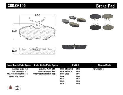 StopTech Performance Brake Pads