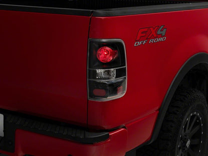 Raxiom 04-08 Ford F-150 Styleside Euro Style Tail Lights- BlkHousing - Red/Clear Lens