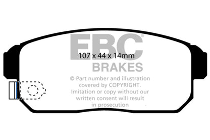 EBC 02-03 Infiniti G20 2.0 Ultimax2 Rear Brake Pads