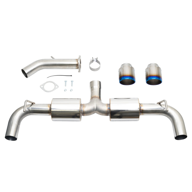 Injen 19-22 Hyundai Veloster N L4 2.0L Turbo Performance SS Axle Back Exhaust System - Burnt Ti Tips