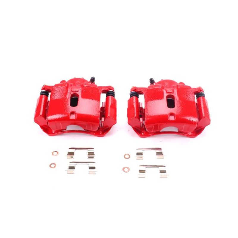 Power Stop 03-08 Honda Pilot Front Red Calipers w/Brackets - Pair