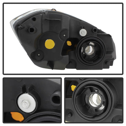 xTune Chevy Cobalt 05-10 Crystal Headlights Black HD-JH-CCOB05-AM-BK