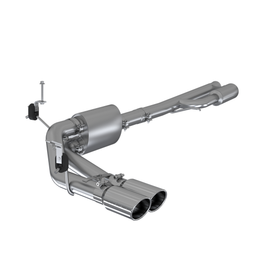 MBRP 2019+ Chevrolet Silverado 1500 4.5L/5.3L Pre-Axle Dual Side Exit w/ 4in OD Tip - AL