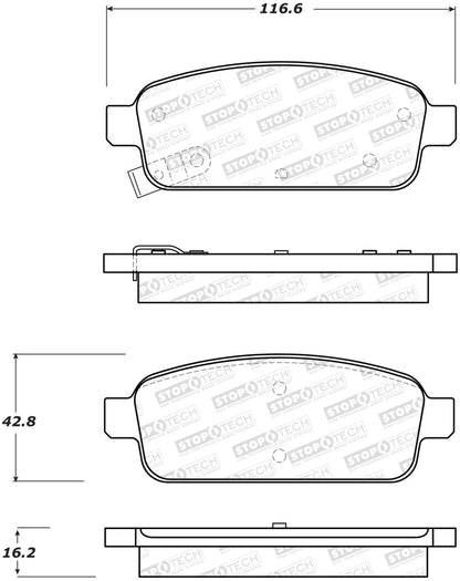 StopTech Street Brake Pads - Front