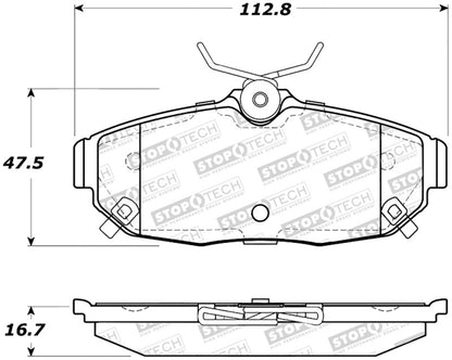 StopTech Street Brake Pads - Rear