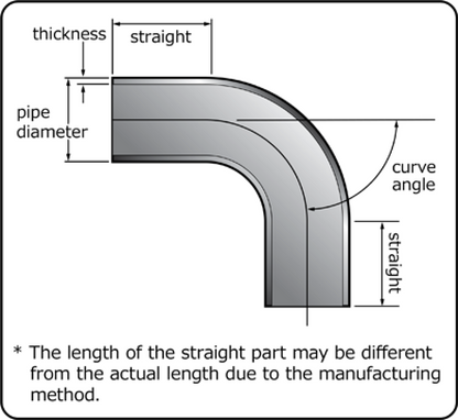 HKS Universal Aluminum Straight - 100mm