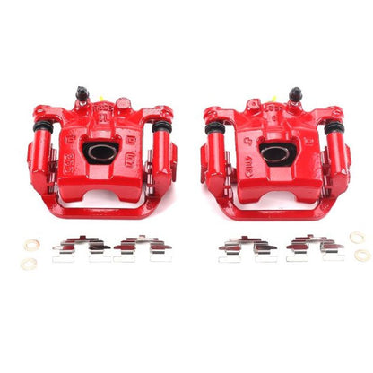 Power Stop 11-17 Nissan Juke Rear Red Calipers w/Brackets - Pair