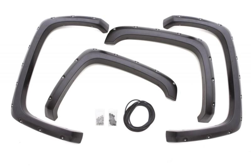 Lund 08-10 Ford F-250 Super Duty RX-Rivet Style Smooth Elite Series Fender Flares - Black (4 Pc.)