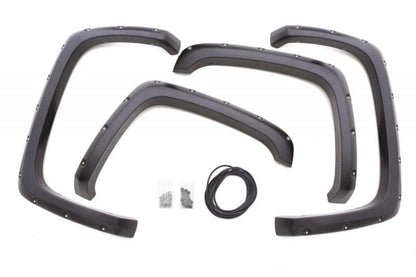 Lund 14-15 GMC Sierra 1500 RX-Rivet Style Smooth Elite Series Fender Flares - Black (4 Pc.)