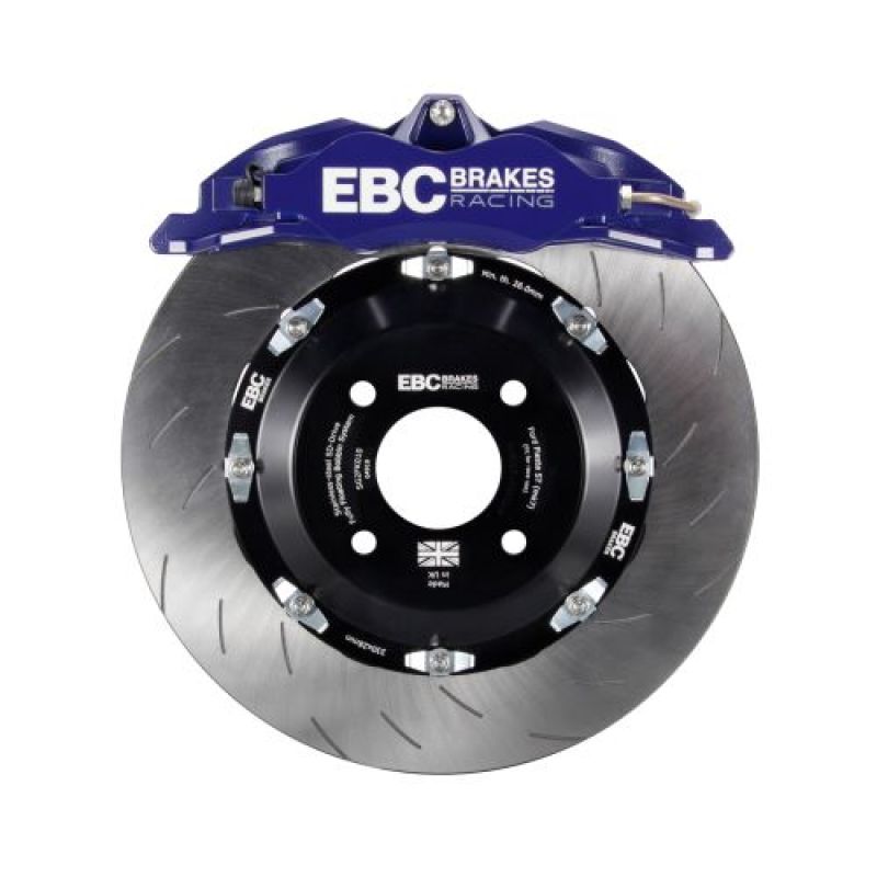 EBC Racing 12-17 Ford Fiesta ST (Mk7) Blue Apollo-4 Calipers 330mm Rotors Front Big Brake Kit