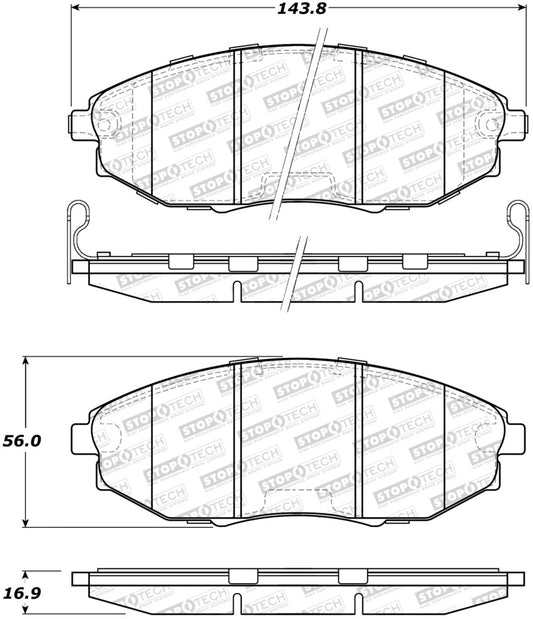 StopTech Street Brake Pads