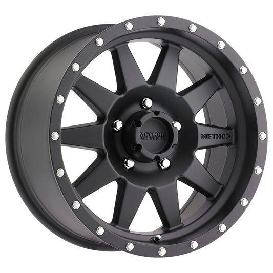 Method MR301 The Standard 18x9 -12mm Offset 5x5.5 108mm CB Matte Black Wheel