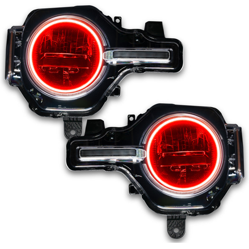 Oracle 2021 Ford Bronco Base Headlight LED Halo Kit - ColorSHIFT - w/ BC1 Controller SEE WARRANTY