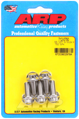 ARP - 5/16-24 x .75in Length 12pt SS Bolts (5/pkg)