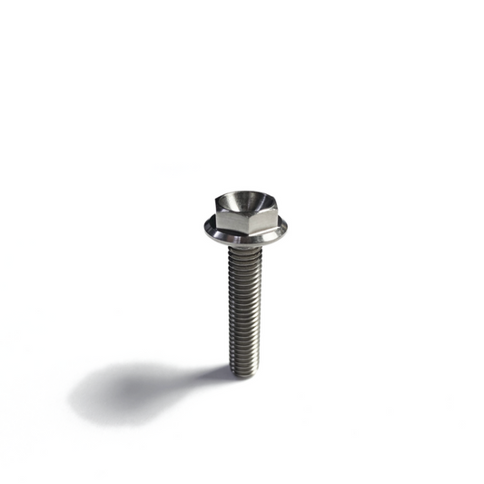 Ticon Industries Titanium Bolt Flanged M5x15x.8TP 8mm 6pt Head