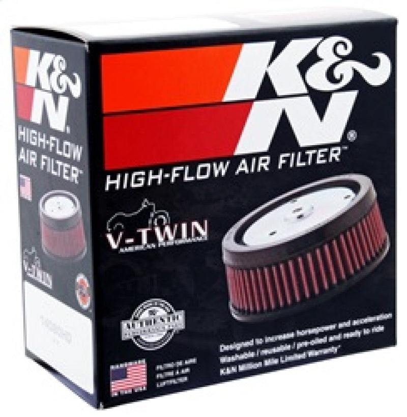 K&N 4in ID / 5.25in OD / 2in H Custom Assembly Filter designed to fit Harley-Davidson Motorcycles