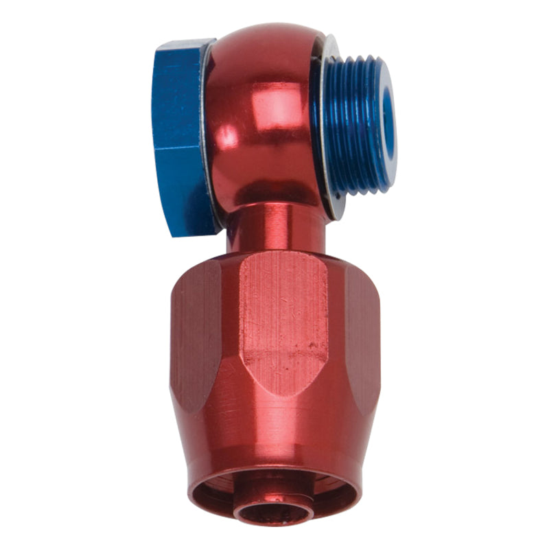 Russell Performance -6 AN Carb Banjo Adapter Fitting (Red/Blue)