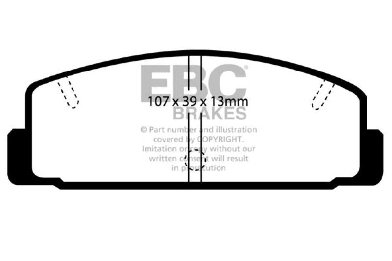 EBC 86-89 Mazda RX7 2.4 (1.3 Rotary)(Vented Rear Rotors) Bluestuff Rear Brake Pads