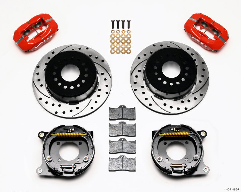 Wilwood Forged Dynalite P/S Park Brake Kit Drilled Red 93-97 Camaro/Firebird