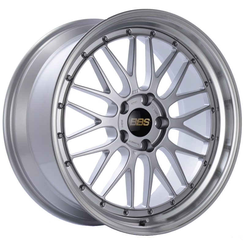 BBS LM 20x9.5 5x120 ET37 Diamond Silver Center Diamond Cut Lip Wheel -82mm PFS/Clip Required