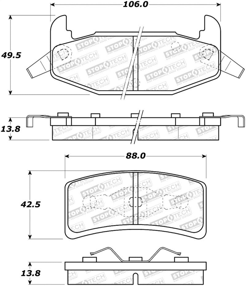 StopTech Street Brake Pads