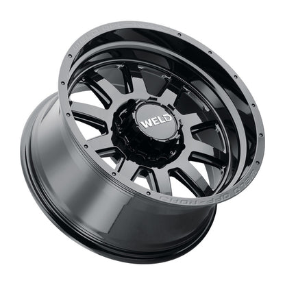 Weld Off-Road W168 20X10 Stealth 8X180 ET-18 BS4.75 Gloss Black 124.3