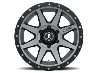 ICON Rebound 18x9 5x5 -12mm Offset 4.5in BS 71.5mm Bore Titanium Wheel