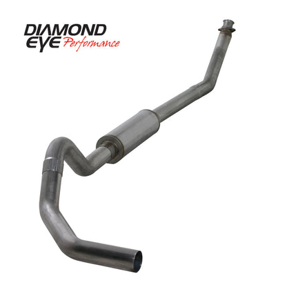 Diamond Eye KIT 4in Turbo Back SGL SS: 98.5-02 DODGE CUMMINS 5.9L