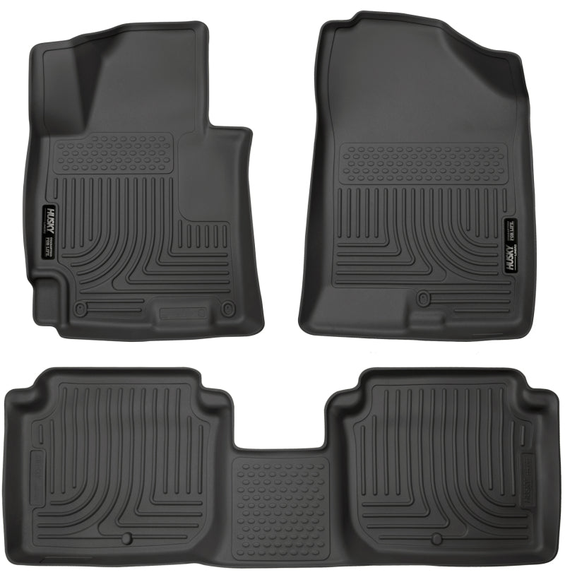 Husky Liners 2014-2016 Hyundai Elantra WeatherBeater Combo Black Floor Liners