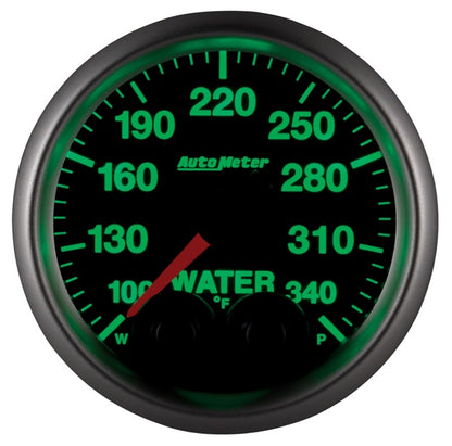 Autometer Elite 52mm 100-340 Deg F Water Temperature Peak and Warn Gauge w/ Electonic Control