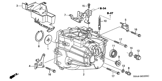 Honda - Case Transmission for Acura RSX