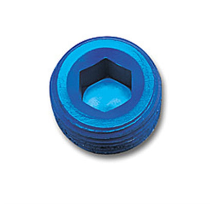 Russell Performance 3/8in Allen Socket Pipe Plug (Blue)