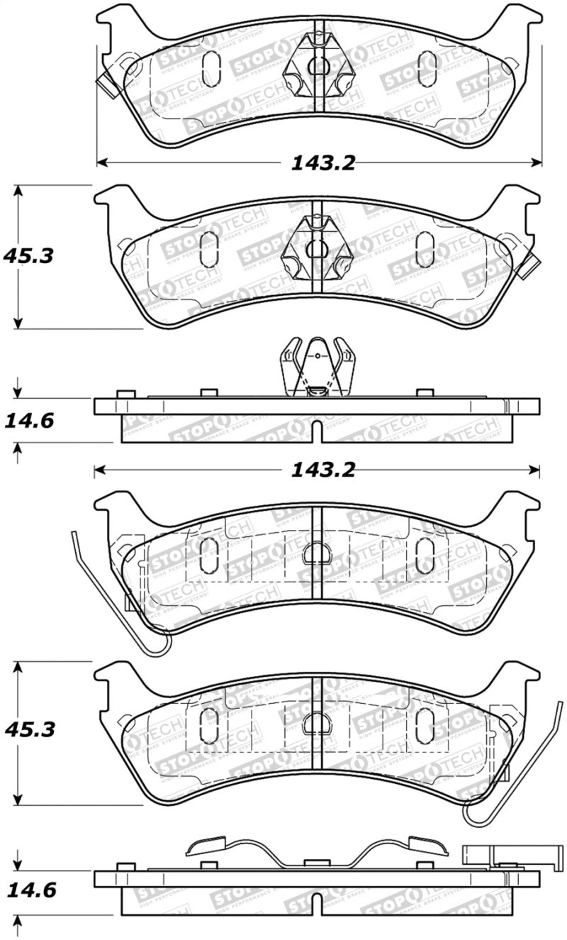 StopTech Street Select Brake Pads