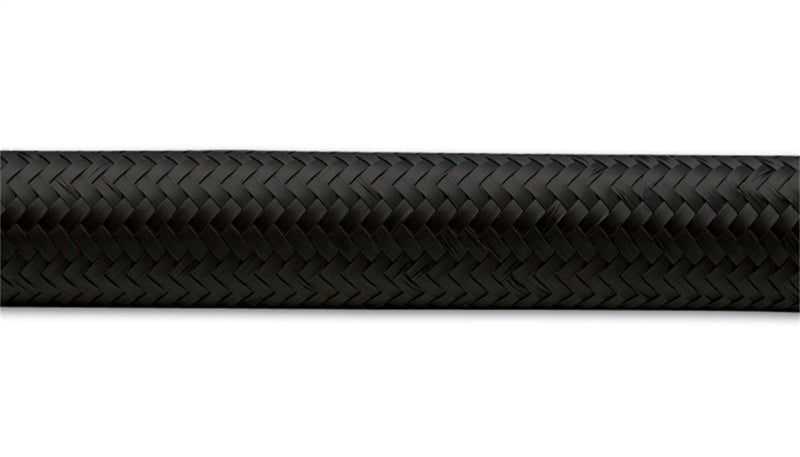 Vibrant -10 AN Black Nylon Braided Flex Hose (20 foot roll)