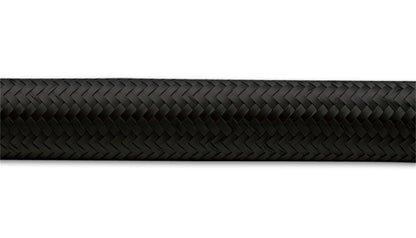 Vibrant -8 AN Black Nylon Braided Flex Hose (10 foot roll)