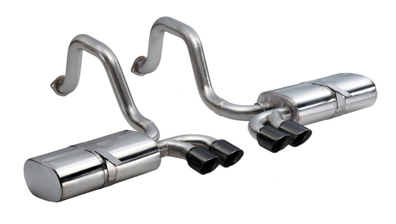 Corsa 1997-2004 Chevrolet Corvette C5 Z06 5.7L V8 Black Sport Axle-Back Exhaust