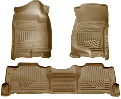 Husky Liners 07-13 GM Escalade ESV/Avalanche/Suburban WeatherBeater Tan Front/2nd Row Floor Liners