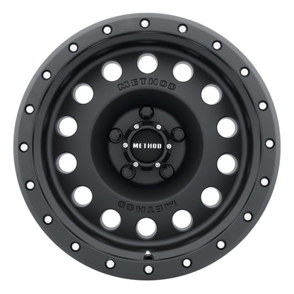 Method MR307 Hole 17x8.5 0mm Offset 5x5 94mm CB Matte Black Wheel